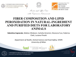 FIBER COMPOSITION AND LIPID PEROXIDATION IN NATURAL-INGREDIENT AND PURIFIED DIETS FOR LABORATORY ANIMALS