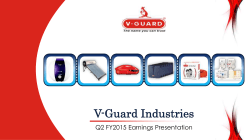 V-Guard Industries  Q2 FY2015 Earnings Presentation
