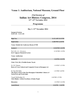 Indian Art History Congress, 2014  23rd Session of
