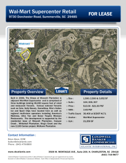 Wal-Mart Supercenter Retail FOR LEASE Property Overview Property Details