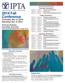 2014 Fall Conference