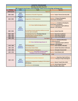 SCIENTIFIC PROGRAMME