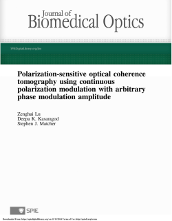 Polarization-sensitive optical coherence tomography using continuous polarization modulation with arbitrary
