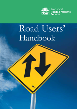 Road Users’ Handbook For further enquiries: rms.nsw.gov.au