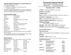 Immanuel Lutheran Church 1900 S. Nevada St., Oceanside, CA  92054