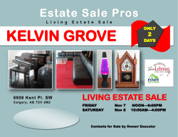 KELVIN GROVE Estate Sale Pros LIVING ESTATE SALE 2