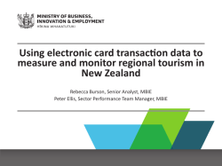 Using electronic card transac on data to New Zealand