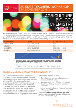 AGRICULTURE BIOLOGY CHEMISTRY PHYSICS