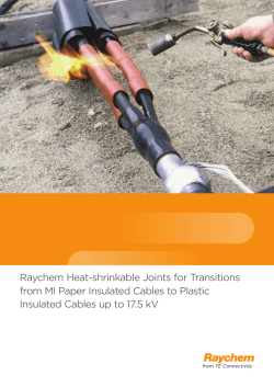 Raychem Heat-shrinkable Joints for Transitions Insulated Cables up to 17.5 kV