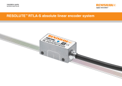 RESOLUTE RTLA-S absolute linear encoder system RSLM high accuracy linear encoder ™