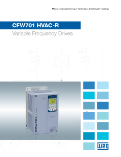 CFW701 HVAC-R Variable Frequency Drives