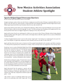 New Mexico Activities Association Student-Athlete Spotlight Sports Helped Ippel Overcome Barriers