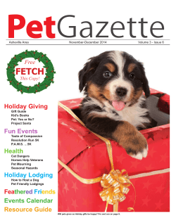 Pet Gazette FETCH Holiday Giving