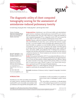 The diagnostic utility of chest computed amiodarone-induced pulmonary toxicity