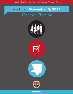 General Election Media Kit November 4, 2014