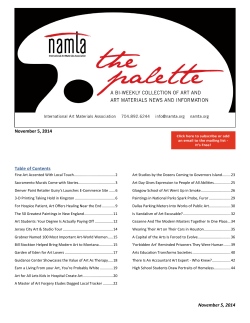   November 5, 2014  Table of Contents