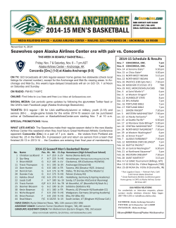 2014-15 MEN’S BASKETBALL 2014-15 Schedule &amp; Results