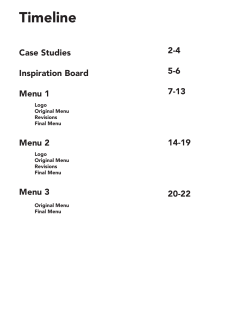 Timeline 2-4 Case Studies 5-6