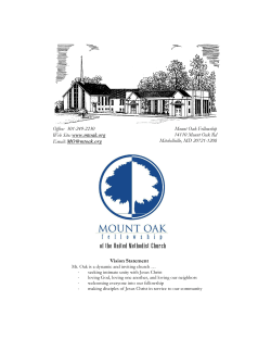 Office:  301-249-2230 Mount Oak Fellowship  14110 Mount Oak Rd