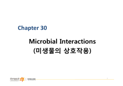 Chapter 30 Microbial Interactions (미생물의 상호작용) 1