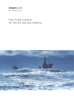 Your Pump Solution for the Oil and Gas Industry.