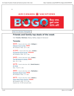Air Canada Vacations friends and family top deals of the...