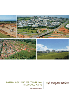 portfolio of land for conversion in kwazulu-natal