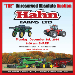“THE” Auction Unreserved Absolute Monday, December 1st, 2014