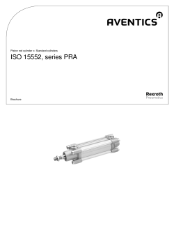 ISO 15552, series PRA Piston rod cylinder ► Standard cylinders  Brochure