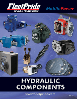 HYDRAULIC COMPONENTS MobilePower Mobile