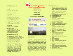 1 National Conference On