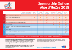 Alpe d’HuZes 2015 Sponsorship Options Handlebars Bicycle