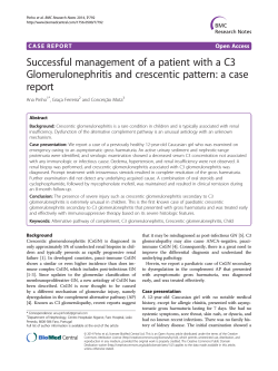 Successful management of a patient with a C3 report