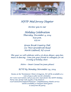HFTP Mid-Jersey Chapter Holiday Celebration
