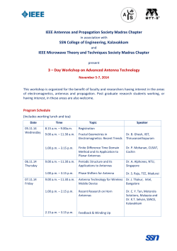 IEEE Antennas and Propagation Society Madras Chapter