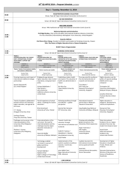10 QS-APPLE 2014 – Program Schedule
