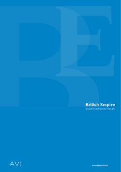 Annual Report 2014 British Empire Securities and General Trust plc