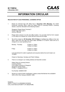 INFORMATION CIRCULAR IC 7/2014 4 November 2014