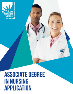 Associate Degree in Nursing Application