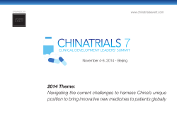 2014 Theme: Navigating the current challenges to harness China’s unique