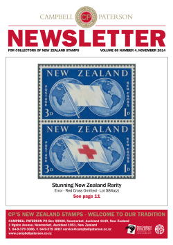 NEWSLETTER Stunning New Zealand Rarity See page 11