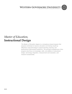 Instructional Design Master of Education,