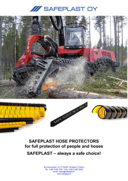 SAFEPLAST HOSE PROTECTORS for full protection of people and hoses SAFEPLAST