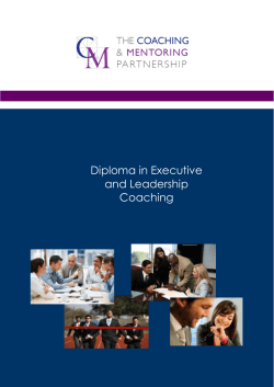Diploma in Executive and Leadership Coaching