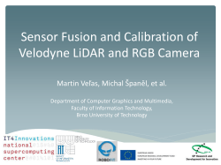 Sensor Fusion and Calibration of Velodyne LiDAR and RGB Camera Martin
