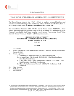______________________________________________________________________________ PUBLIC NOTICE OF HEALTHCARE AND EDUCATION COMMITTEE MEETING