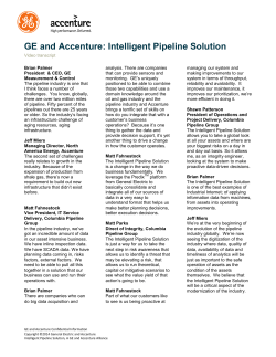 GE and Accenture: Intelligent Pipeline Solution