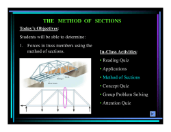 THE   METHOD  OF   SECTIONS