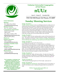 nUUz Sunday Morning Services 5310 Old Mill Road, Fort Wayne, IN 46807