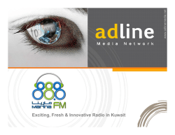 Exciting, Fresh &amp; Innovative Radio in Kuwait 2012 .adlinemedia.net www